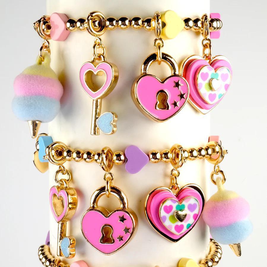 Gold Fuzzy Cotton Candy Charm