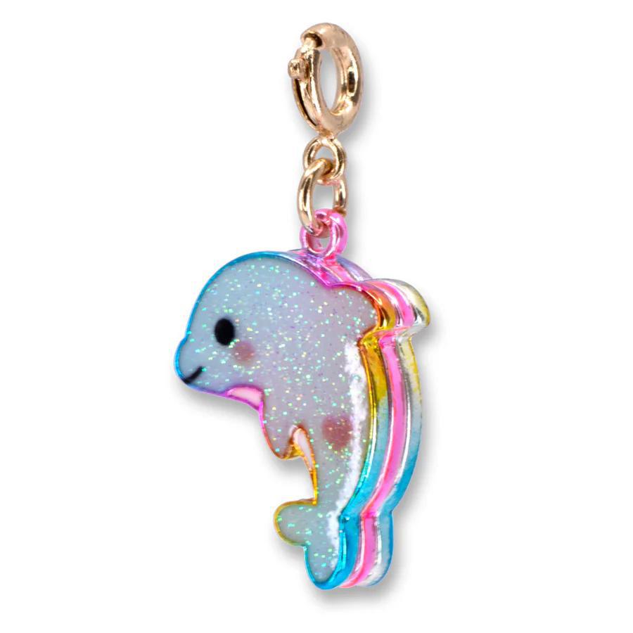 Glitter Dolphin Charm