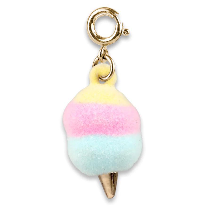 Gold Fuzzy Cotton Candy Charm