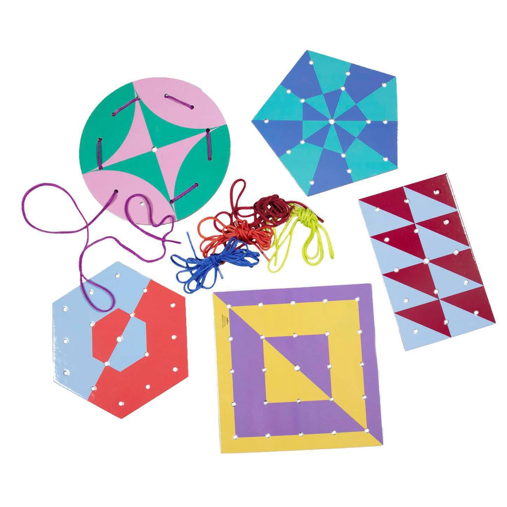 Shapes & Patterns Lacing Cards