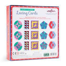 Shapes & Patterns Lacing Cards