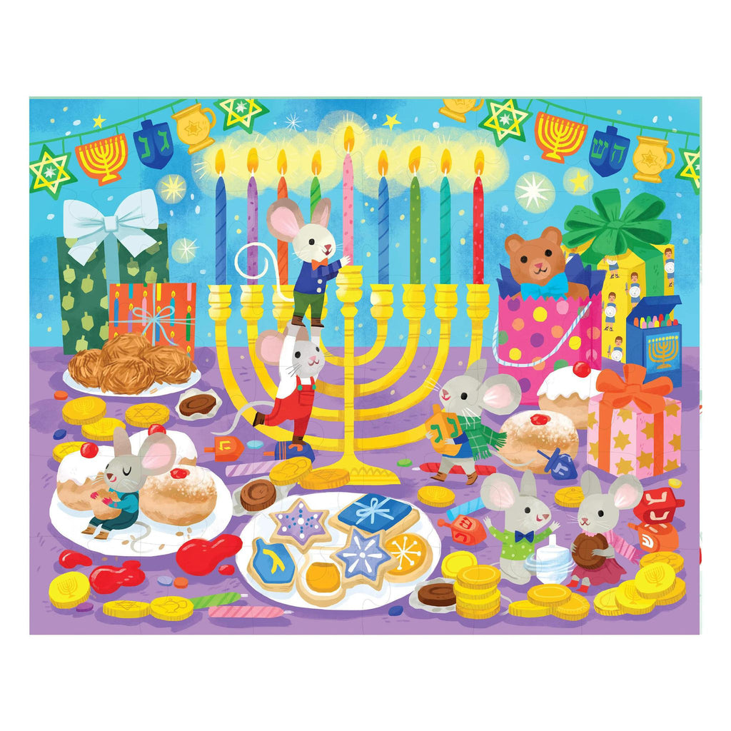 36 pc Hanukkah Lights Puzzle