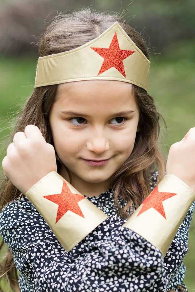 Superhero Girl Headband & Arm Cuffs