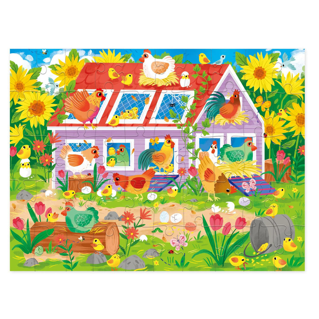 50 pc Chicken Coop House Puzzle