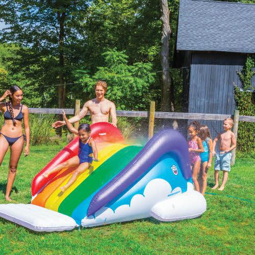 Rainbow Sprinkler Slide