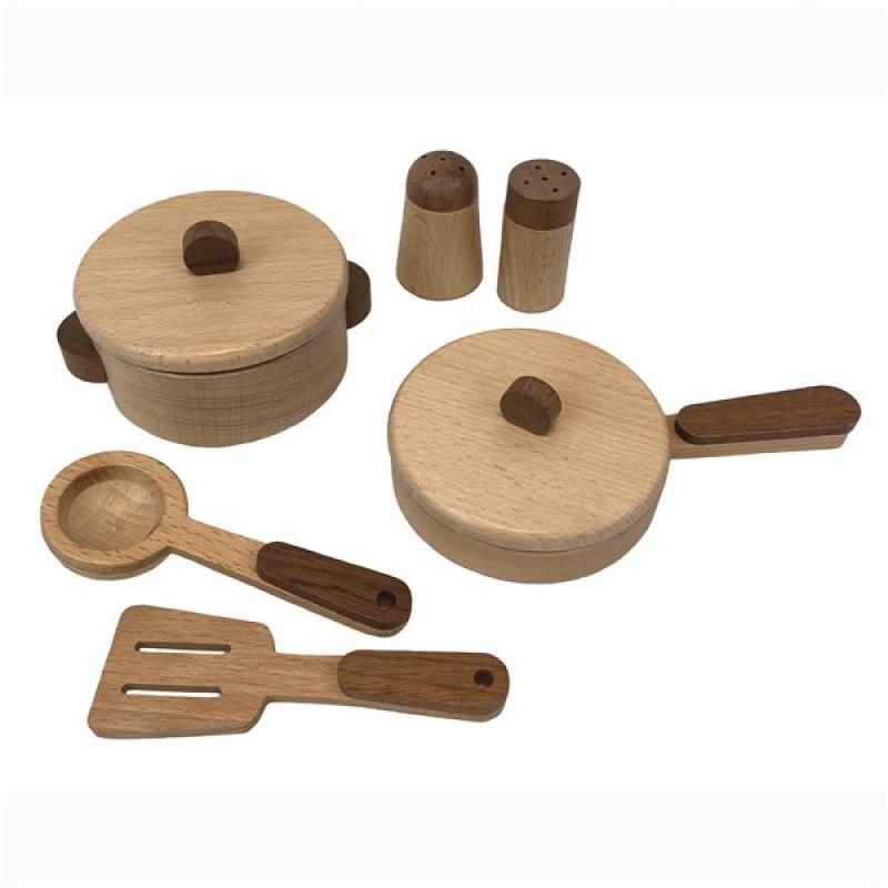 Wooden Cooking Set in Suitcase