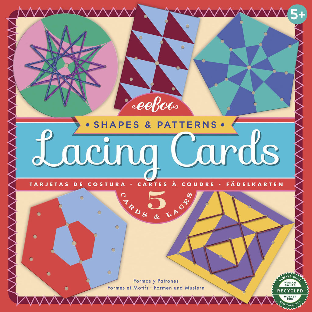 Shapes & Patterns Lacing Cards