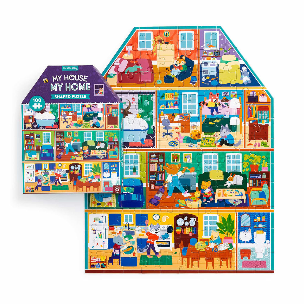 100 piece House Shaped Puzzle