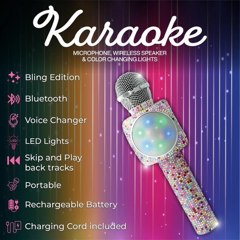 Confetti Bling Karaoke Microphone