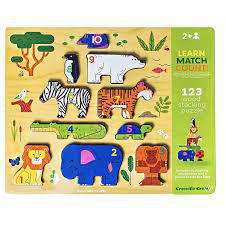 123 Zoo Stacking Wood Puzzle