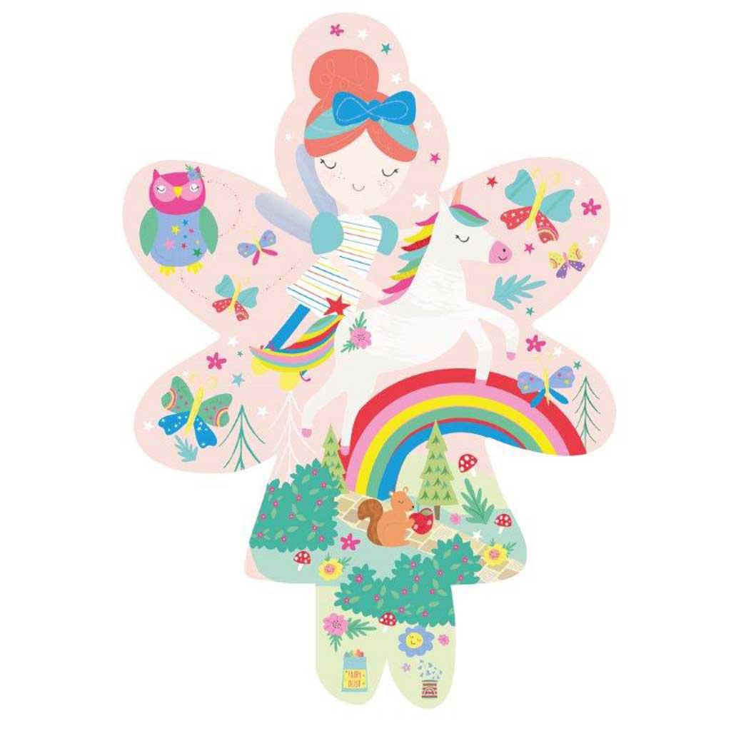 20 pc Rainbow Fairy Shaped Puzzle