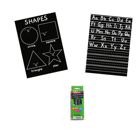 Chalkboard Mini Mats Letters & Shapes