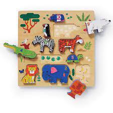 123 Zoo Stacking Wood Puzzle