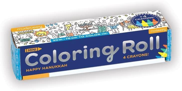 Happy Hanukkah Mini Coloring Roll