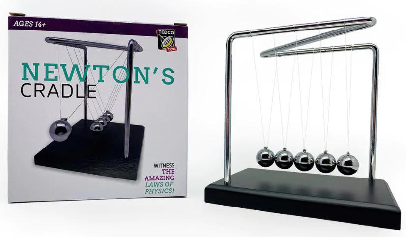 Newton's Cradle with Z Wooden Base