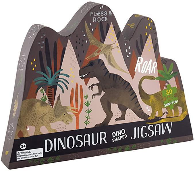 80 pc Dino Shaped Puzzle