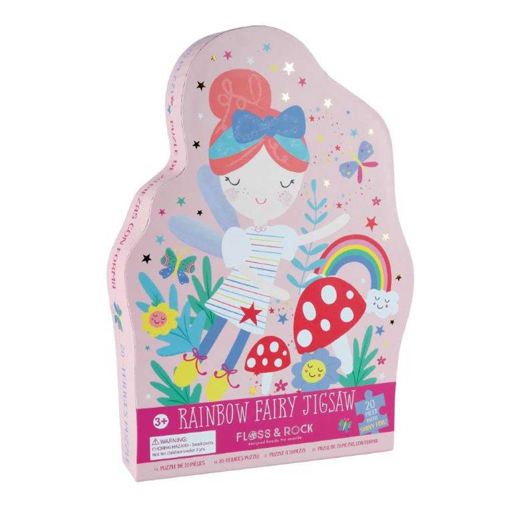 20 pc Rainbow Fairy Shaped Puzzle