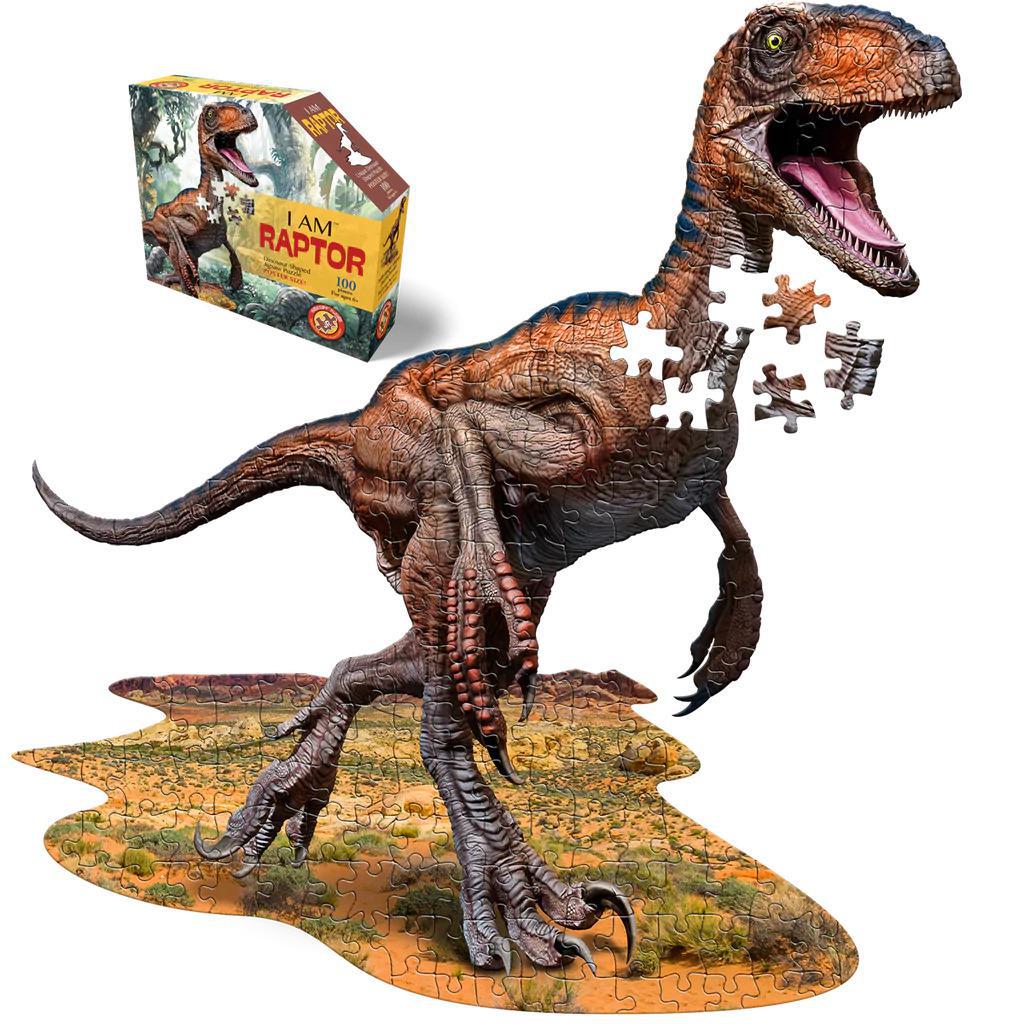 100 piece I Am Dinosaur Shaped Puzzle
